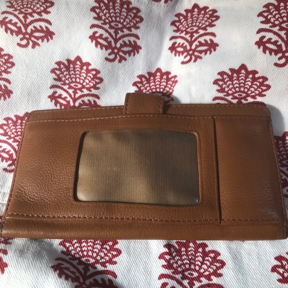 J.C. Penney Brown leather checkbook